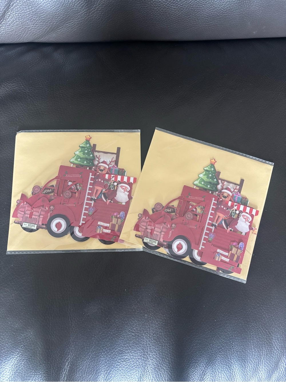 Christmas Santa and Snowman Pop Up Card - Picture 6 of 8